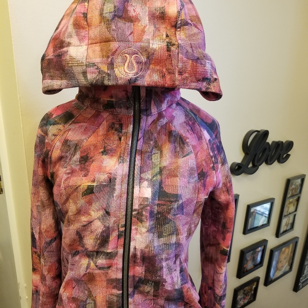 Lululemon Scuba Hoodie, Size 10, Pink, Multi